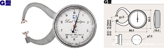 日本KORI古里卡规G型G-10 G-15